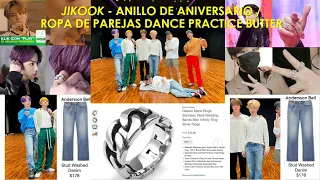 JIKOOK - ANILLO DE ANIVERSARIO / ROPA DE PAREJAS DANCE PRACTICE BUTTER