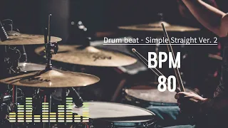 80 BPM 드럼비트 (Simple Straight Beat Ver.2 80 BPM)