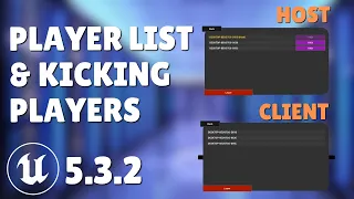 HOW TO MAKE PLAYER LIST AND KICK PLAYERS UE5 MULTIPLAYER TUTORIAL