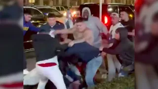 Brawl Breaks Out Between Cowboys, 49ers Fans Outside of Texas Stadium