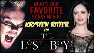 Krysten Ritter on THE LOST BOYS! | What's Your Favorite Scary Movie?