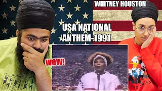 INDIAN Couple in UK React on Whitney Houston - Star Spangled-Banner | (EMOTIONAL)