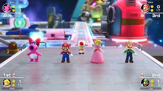 Mario Party Superstars Space Land Peach vs Birdo vs Mario vs Luigi