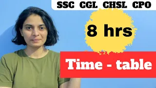 SSC CGL 2024 The Best timetable !!