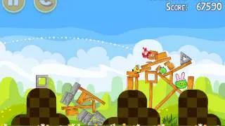 Angry Birds Seasons Level 1-9 - Mighty Eagle - 100% - Total Destruction - Easter Eggs