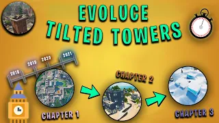 EVOLUCE TILTED TOWERS VE FORTNITE! 🏗️⌛ (2018-2022)