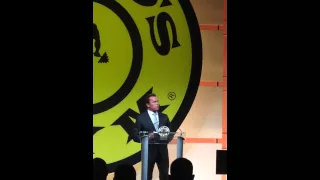 Arnold Schwarzenegger at the Gold's Gym 50th Anniversary