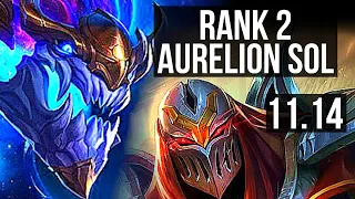 AURELION SOL vs ZED (MID) | Rank 2 Aurelion Sol, 7/2/13, 500+ games | KR Challenger | v11.14