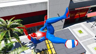 GTA 5 SPIDERMAN RAGDOLLS |  GTA V SPIDERMAN Ragdolls 4k Compilations funny moments jumps/fails ep30