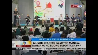 Muslim leaders sa Metro Manila, nangako ng buong suporta sa PNP