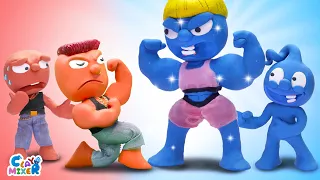 Mothers Always Find a Way to Protect Their Children | Muscle Moms | Stop Motion Cartoon