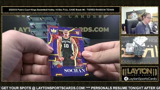 HUGE ROOKIE SP! 2022/23 Panini Court Kings Basketball Hobby 16 Box FULL CASE Break #6  TIERED RANDOM