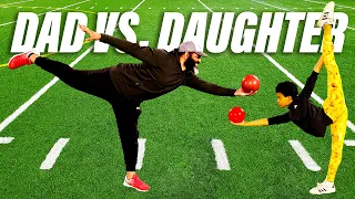 Dad vs. Daughter - I Taught My Dad Rhythmic Gymnastics!