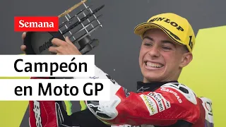 La historia de David Alonso, primer colombiano en ganar en la categoría de Moto 3 GP