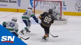 Nicolas Roy Knocks Down Flip Pass, Spins & Finds Alex Tuch For Goal