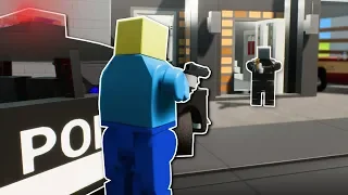 POLICE CHASE ENDS IN PLANE ESCAPE! - Brick Rigs Multiplayer Gameplay - Lego Cops and Robbers