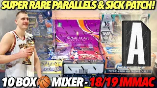 CRAZY PATCH & PARALLEL PULLS! 😮🔥 10 Box Basketball Mixer - 18/19 Immaculate & 22/23 Prizm FOTL