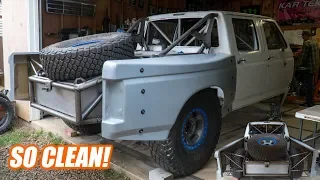 Installing NEW Fiberglass Bedsides on the Tube Chassis PRERUNNER!