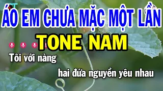 Karaoke Áo Em Chưa Mặc Một Lần Tone Nam - Nhạc Sống Mới Dễ Hát 2023 | Phước Hiệp