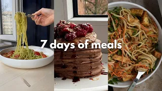 what i eat in a week *vegan and realistic* / easy meal ideas 🌿