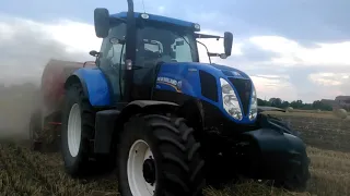 😯Prasowanie słomy 2019!! NewHolland T7.210 w akcji czyli żniwa w dolnośląskim 😯