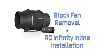 Laser Upgrade! Omtech / Ebay / Chinese Stock Fan Removal and AC Infinity Inline Fan Installation