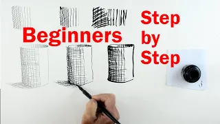 Pen and Ink Beginners: PART 1 - How to Draw using Lines and Pen and Ink