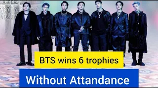 BTS wins 6 trophies without attendance at Hanteo awards.