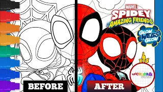 Coloring Marvel's Spidey and His Amazing Friends - Glow Webs Glow - Coloring Page | Episode 14