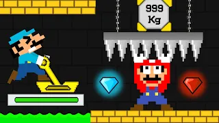 Mario Hot & Mario Cold Quest for Diamond in Watergirl and Fireboy's World (Part 39)