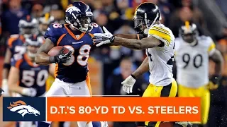 Demaryius Thomas' 80-Yd Game-Winning TD in Overtime vs. Steelers | Denver Broncos Highlights