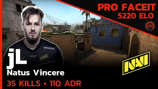 5200 ELO jL NAVI DOMINATES MIRAGE with 35 KILLS!🔥 (MIRAGE) FACEIT LVL 10 / CSGO POV / Aug 25, 2023