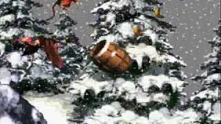 Donkey Kong Country: Snow Barrel Blast with shortcut - 1 minute