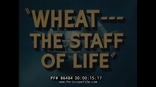 "WHEAT: THE STAFF OF LIFE"  MILLING OF WHEAT TO FLOUR   1947 GENERAL MILLS FACTORY MINNEAPOLIS 86484