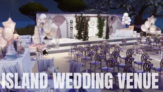 ISLAND WEDDING VENUE || SIMS 4 || CC STOP MOTION