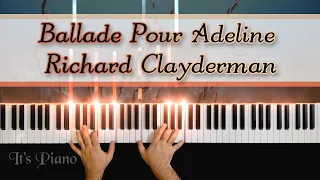 Ballade Pour Adeline - Paul de Senneville | Richard Clayderman | Piano cover | Synthesia