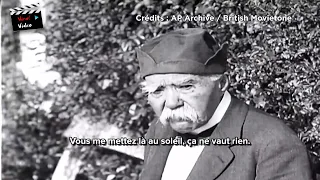 Georges Clémenceau visible for the first time in a sound film