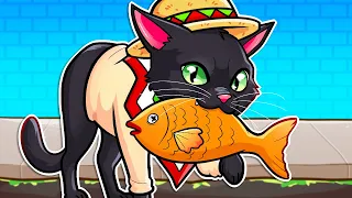 Me convertí en un gato... 🐈🏙️🐈‍⬛ SILVIOGAMER en Little Kitty Big City 🐟