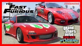 GTA 5: Dom's 'Fast and Furious' Mazda RX-7 - Annis ZR350 REPLICA BUILD!