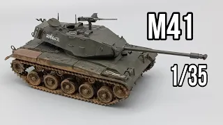 ต่อโมเดลรถถังไทย M41 Walker Bulldog 1/35 Tamiya Fullbuild