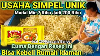 GAK USAH YANG RIBET - RIBET √ CUMA MODAL MIE TELOR 7 RIBU JADI 6 JT / BLN.IDE USAHA || PELUANG USAHA