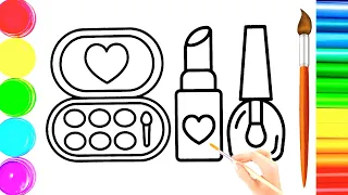 Makeup kit Drawing | Drawing, painting  🎨 and Colouring For Kids,Drawing For Kids #makeupkitdrawing