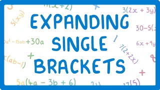 GCSE Maths - How to Expand Single Brackets  #35