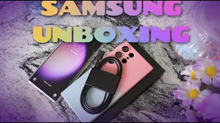 SAMSUNG S23 ULTRA LAVENDER UNBOXING