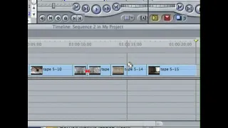 Trimming Clips with the Blade Tool in Final Cut Pro 5