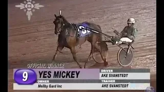 Yes Mickey & Ake Svanstedt wins in 1.58 (1.13,3) at Pocono Downs.