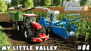 Chopping sudangrass for silage | My Little Valley | Farming simulator 19 | Timelapse #04