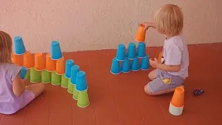 Pattern Pyramid Cup Stacking & Fun Free Cup Stacking