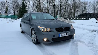 2004 BMW E61 525D manual acceleration 0 - 120 km/h