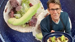 Bring a Mexican Favorite Home with Beef Tongue Tacos with Tomatillo Salsa | Rick Bayless Taco Manual